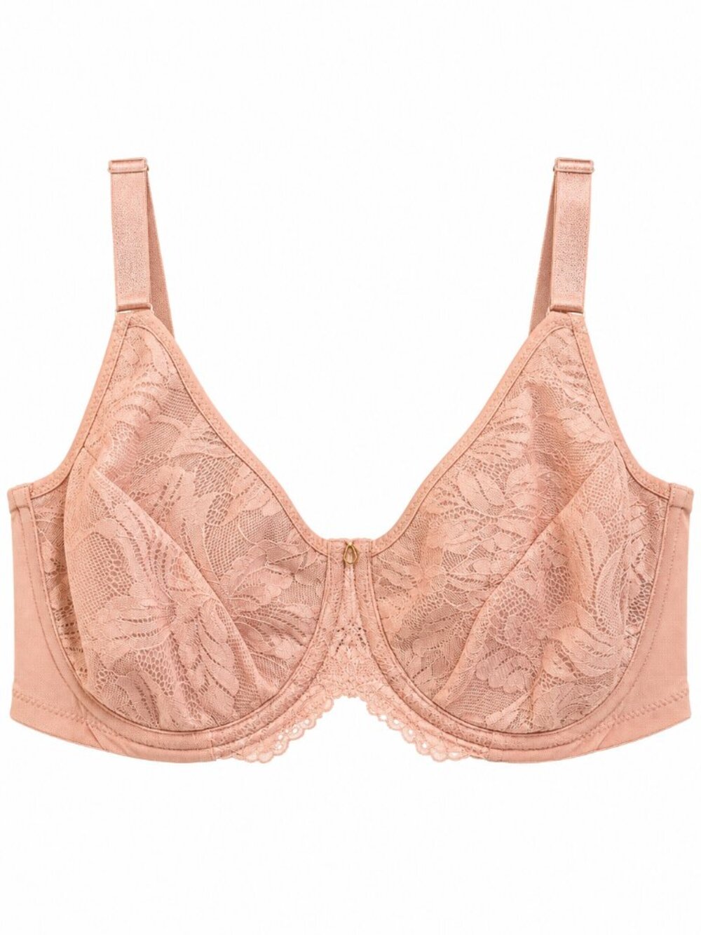 Panache Radiance Lace Underwire Bra 32F Nude